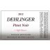 Dehlinger High Plains Pinot Noir 2012 Front Label