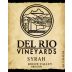 Del Rio Vineyards Syrah 2009 Front Label