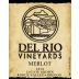 Del Rio Vineyards Merlot 2010 Front Label