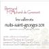Bertrand Machard de Gramont Nuits Saint Georges Les Vallerots 2013 Front Label