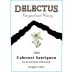 Delectus Inaugural Release Cabernet Sauvignon 2008 Front Label
