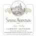 Spring Mountain Vineyard Cabernet Sauvignon 1987 Front Label