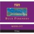 Blue Pyrenees Merlot 2013 Front Label