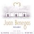 Bodega Benegas Juan Benegas Malbec 2010 Front Label