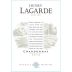 Lagarde Chardonnay 2012 Front Label