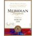 Meridian Merlot 2001 Front Label