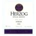 Baron Herzog Special Reserve Syrah 2001 Front Label