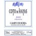 Bodegas Aragonesas Coto de Hayas Crianza 2010 Front Label