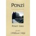 Ponzi Pinot Gris 2003 Front Label