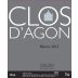 Clos d'Agon Blanco 2012 Front Label