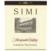 Simi Alexander Valley Cabernet Sauvignon 2002 Front Label