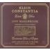 Klein Constantia Malbrook 1999 Front Label