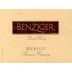 Benziger Merlot 2001 Front Label