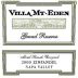 Villa Mt. Eden Grand Reserve Zinfandel 2000 Front Label