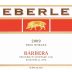 Eberle Barbera 2009 Front Label