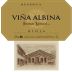 Bodegas Riojanas Vina Albina Reserva 2008 Front Label