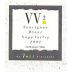 Voss Vineyards VV2 Sauvignon Blanc 2002 Front Label