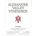 Alexander Valley Vineyards Syrah 2010 Front Label
