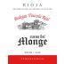 Bodegas Vinicola Real Cueva del Monge Tinto 2010 Front Label