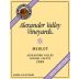 Alexander Valley Vineyards Merlot 2008 Front Label