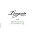 Longoria Pinot Grigio 2016 Front Label