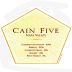 Cain Five 2001 Front Label