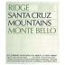 Ridge Monte Bello 2001 Front Label