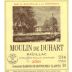 Chateau Duhart-Milon Moulin de Duhart 2001 Front Label