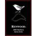 Renwood Sierra Series Barbera 2003 Front Label
