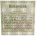 Beringer Private Reserve Cabernet Sauvignon 2001 Front Label