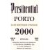Presidential Late Bottled Vintage Port 2000 Front Label