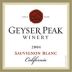 Geyser Peak Sauvignon Blanc 2004 Front Label