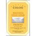 Colosi Malvasia delle Lipari Passito di Salina 2010 Front Label