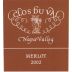 Clos du Val Merlot 2002 Front Label