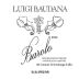 Luigi Baudana Barolo del Comune di Serralunga d'Alba 2012 Front Label