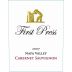 First Press Wine Cellars Napa Valley Cabernet Sauvignon 2007 Front Label