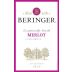 Beringer Merlot 2015 Front Label