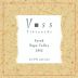 Voss Vineyards Syrah 2002 Front Label