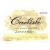 Carlisle Dry Creek Valley Zinfandel 2003 Front Label