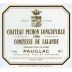 Chateau Pichon Longueville Comtesse de Lalande 1986 Front Label
