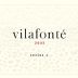 Vilafonte Series C 2003 Front Label
