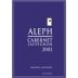 Aleph Cabernet Sauvignon 2002 Front Label