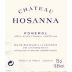 Chateau Hosanna 2001 Front Label