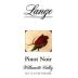 Lange Winery Classique Pinot Noir 1998 Front Label