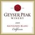 Geyser Peak Sauvignon Blanc 2005 Front Label