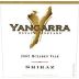 Yangarra McLaren Vale Shiraz 2002 Front Label
