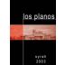 Los Planos Syrah 2003 Front Label