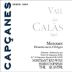 Celler de Capcanes Vall del Calas 2002 Front Label