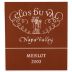 Clos du Val Merlot 2003 Front Label