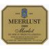 Meerlust Merlot 2000 Front Label